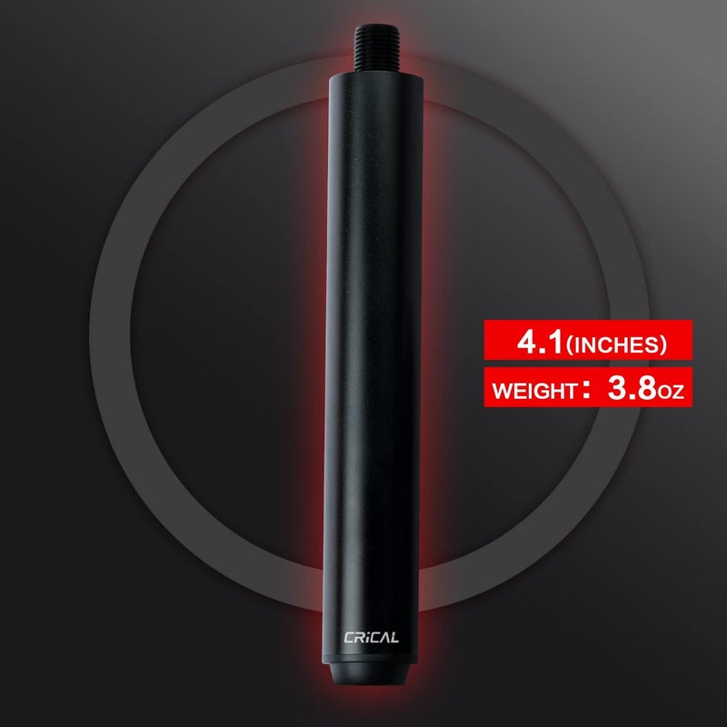 CRICAL Pool Cue Extension 2/3/4/8 Inch Metal Billiard Cue Extension with 3 Bumpers Billiard Accessories - Image 3